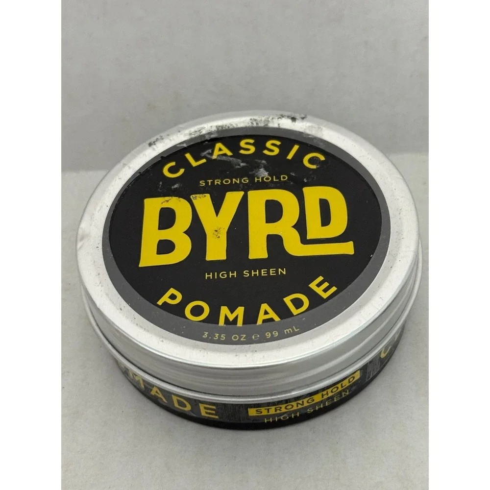Byrd Classic Pomade Strong Hold High Sheen 3.35 oz Hair Wax 852667007942